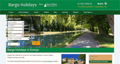 Desktop Screenshot of bargeholidays.com