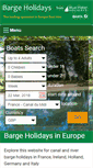 Mobile Screenshot of bargeholidays.com