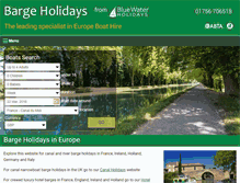 Tablet Screenshot of bargeholidays.com